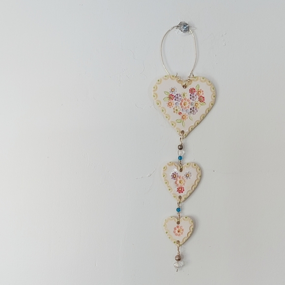 Hand made with love ceramic wall decoration - Picture 2 of 4